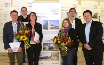 Verleihung Schulbaupreis NRW Architektenkammer: Verleihung des  Schulbaupreis NRW am Montag, 24.9.2018 im Neuen Gymnasium Bochum
